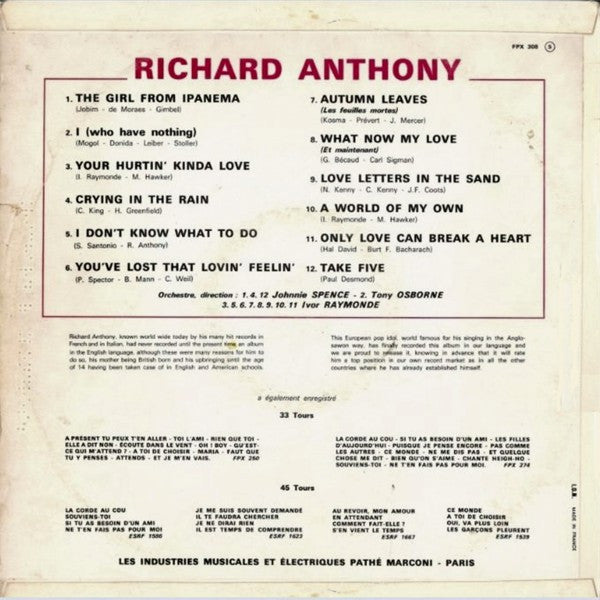 Richard Anthony (2) - Richard A Londres - The Funkadoobian