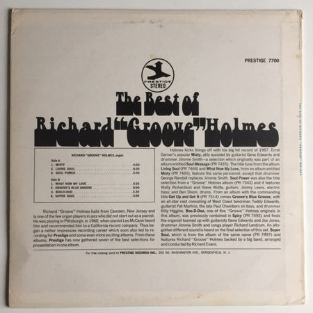 Richard Groove Holmes - The Best Of Richard Groove Holmes - The Funkadoobian