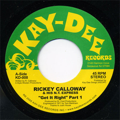 Rickey Calloway & His N.T. Express - Get It Right (Part 1&2) - The Funkadoobian