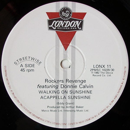Rockers Revenge Featuring Donnie Calvin - Walking On Sunshine - The Funkadoobian