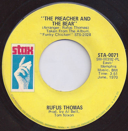 Rufus Thomas - The Preacher And The Bear - The Funkadoobian