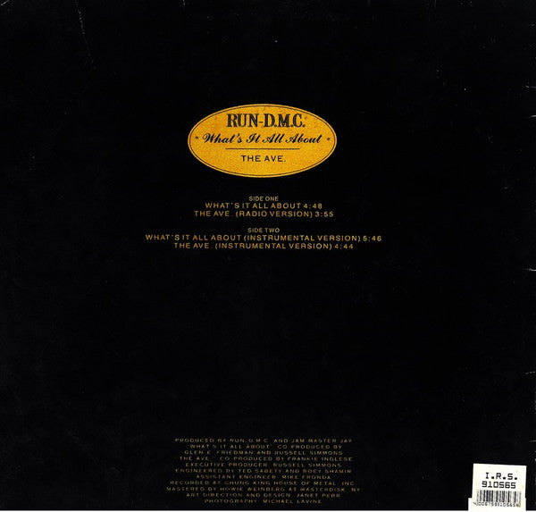 Run-DMC - What's It All About / The Ave. - The Funkadoobian