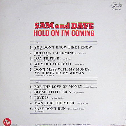Sam & Dave / Various - Hold On I'm Coming - The Funkadoobian