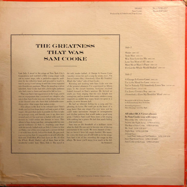 Sam Cooke - Shake - The Funkadoobian