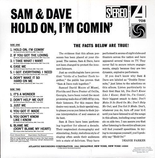 Sam & Dave - Hold On I'm Comin' - The Funkadoobian