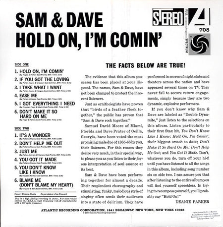 Sam & Dave - Hold On I'm Comin' - The Funkadoobian