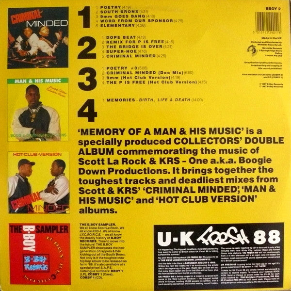 DJ Scott La Rock & KRS-One - Memory Of A Man And His Music - The Funkadoobian