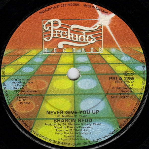 Sharon Redd - Never Give You Up / Beat The Street