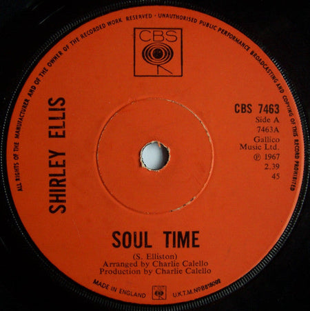 Shirley Ellis - Soul Time - The Funkadoobian