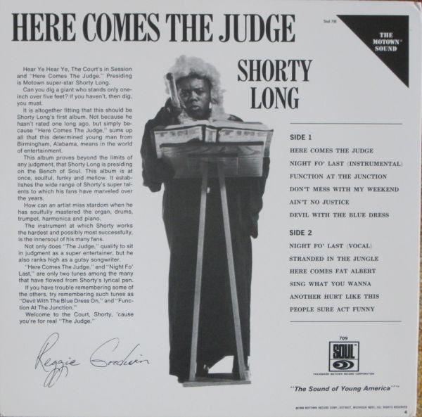 Shorty Long (2) - Here Comes The Judge - The Funkadoobian