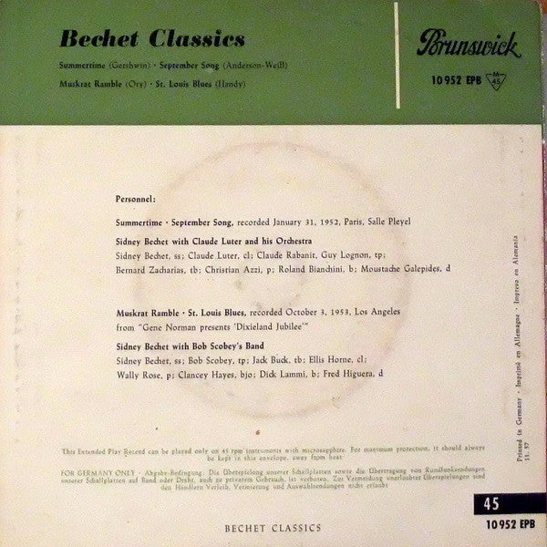 Sidney Bechet - Bechet Classics - The Funkadoobian