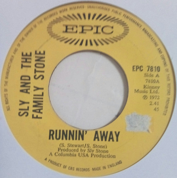 Sly & The Family Stone - Runnin' Away