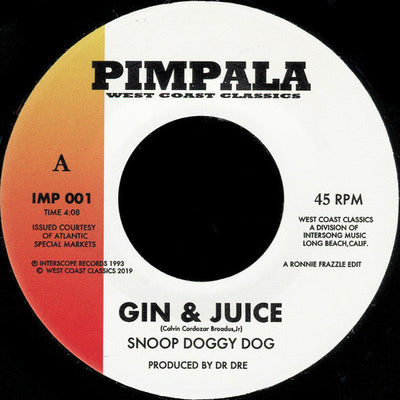 Snoop Dogg / DJ Quik - Gin & Juice / Jus Lyke Compton