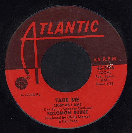 Solomon Burke - Take Me (Just As I Am) / I Stayed Away Too Long - The Funkadoobian