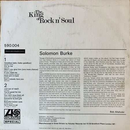 Solomon Burke - The King Of Rock N' Soul - The Funkadoobian