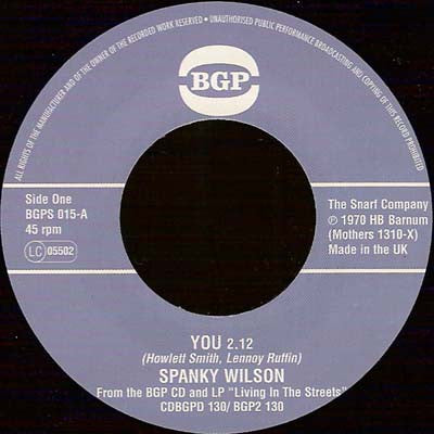Spanky Wilson - You