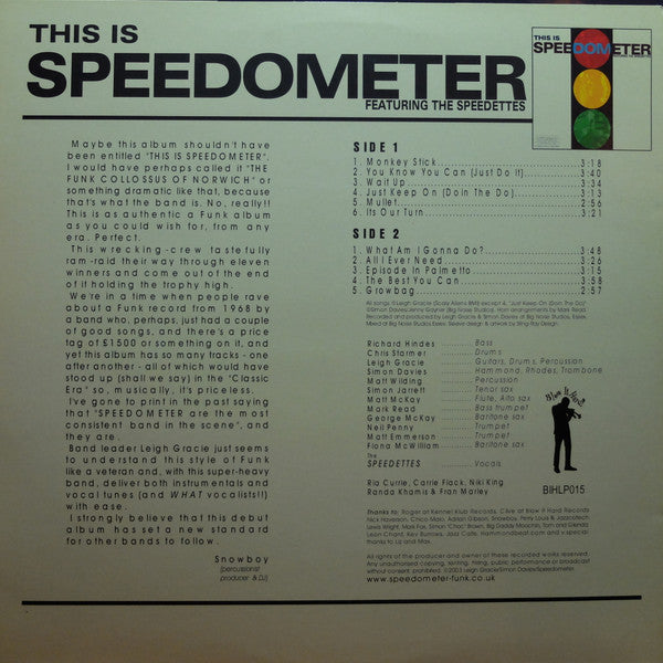 Speedometer Featuring The Speedettes - This Is Speedometer - The Funkadoobian