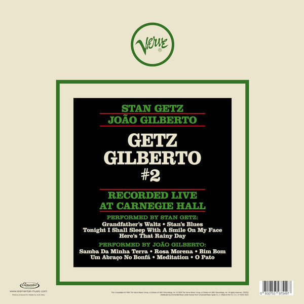 Stan Getz João Gilberto - Getz/Gilberto #2 (Recorded Live At Carnegie Hall) - The Funkadoobian