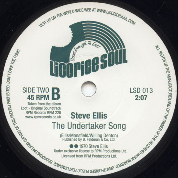 Steve Ellis - Loot's The Root / The Undertaker Song - The Funkadoobian