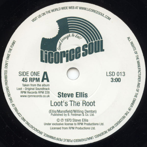 Steve Ellis - Loot's The Root / The Undertaker Song - The Funkadoobian