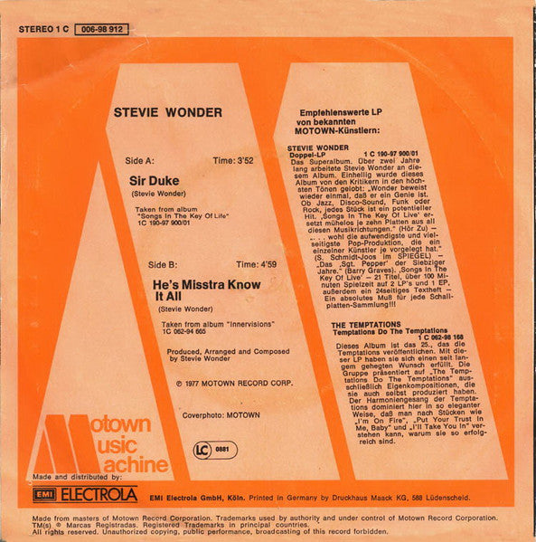 Stevie Wonder - Sir Duke