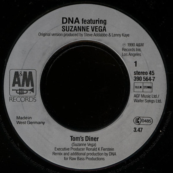 DNA Featuring Suzanne Vega - Tom's Diner