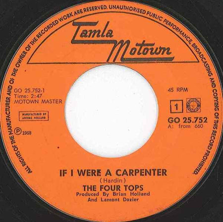 Four Tops - If I Were A Carpenter - The Funkadoobian