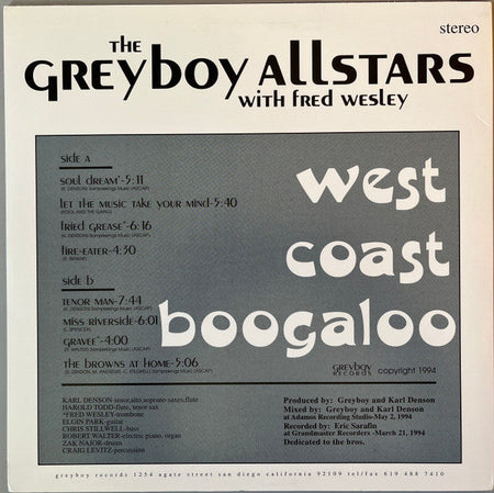 The Greyboy Allstars With Fred Wesley - West Coast Boogaloo - The Funkadoobian