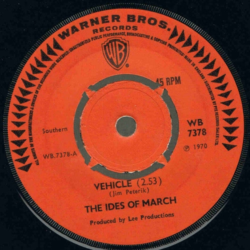 The Ides Of March - Vehicle / Lead Me Home Gently - The Funkadoobian