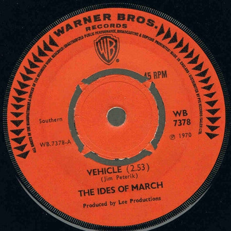 The Ides Of March - Vehicle / Lead Me Home Gently - The Funkadoobian