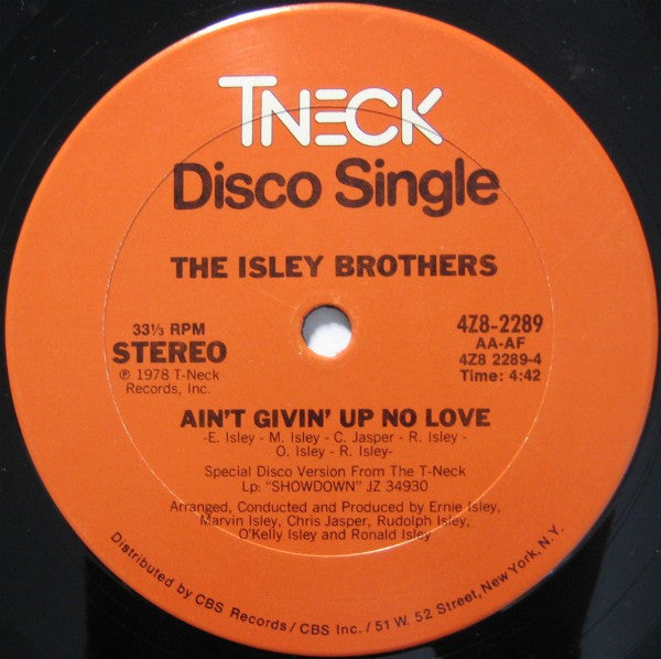 The Isley Brothers - It's A Disco Night (Rock Don't Stop) (Parts 1 & 2) / Ain't Givin' Up No Love - The Funkadoobian