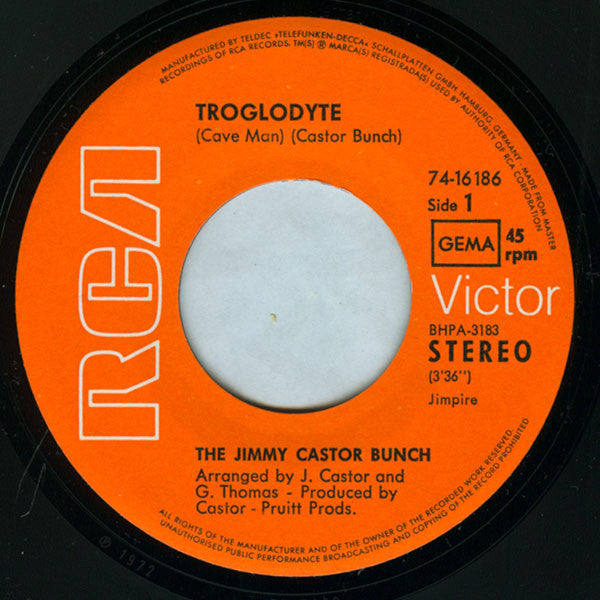 The Jimmy Castor Bunch - Troglodyte (Cave Man) - The Funkadoobian