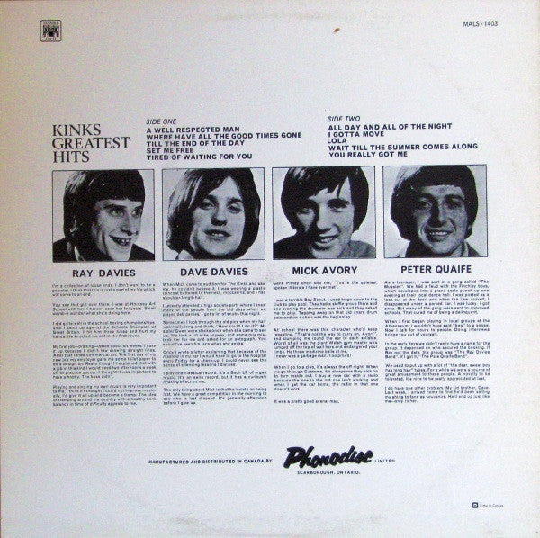 The Kinks - Kinks Greatest Hits - The Funkadoobian