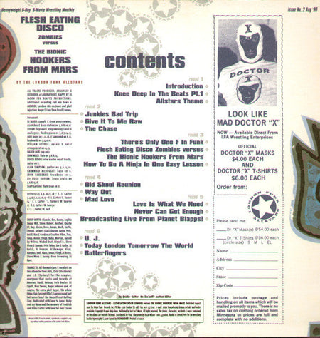 London Funk Allstars - Flesh Eating Disco Zombies Versus The Bionic Hookers From Mars - The Funkadoobian