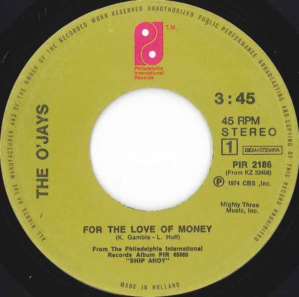 The O'Jays - For The Love Of Money - The Funkadoobian