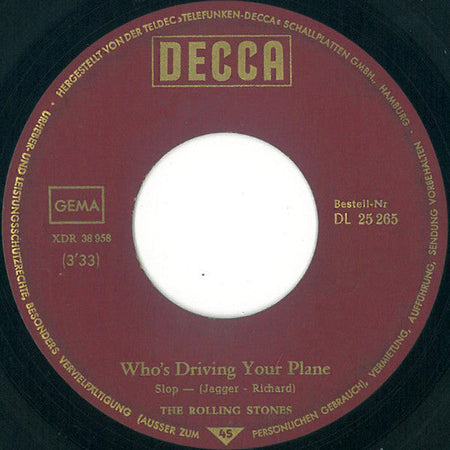 The Rolling Stones - Have You Seen Your Mother Baby Standing In The Shadow / Who's Driving Your Plane - The Funkadoobian