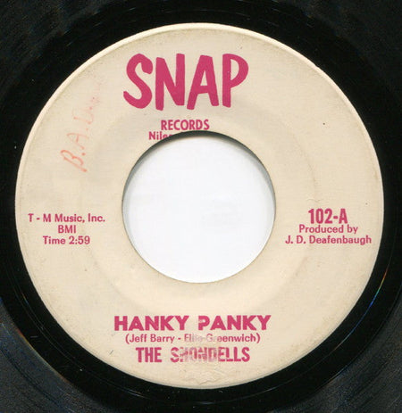 Tommy James & The Shondells - Hanky Panky / Thunderbolt - The Funkadoobian