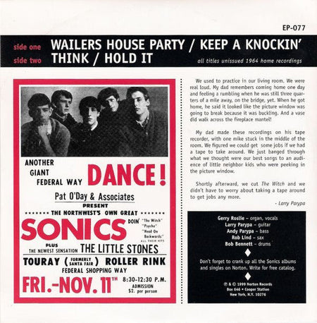 The Sonics - House Party - The Funkadoobian