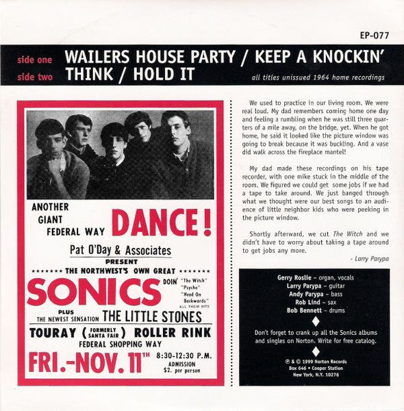 The Sonics - House Party - The Funkadoobian