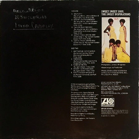 The Sweet Inspirations - Sweet Sweet Soul - The Funkadoobian