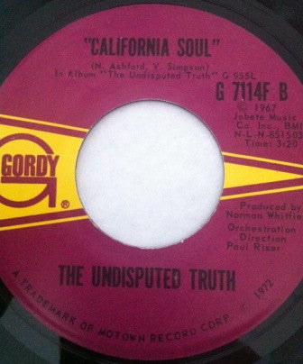 The Undisputed Truth - What It Is - The Funkadoobian