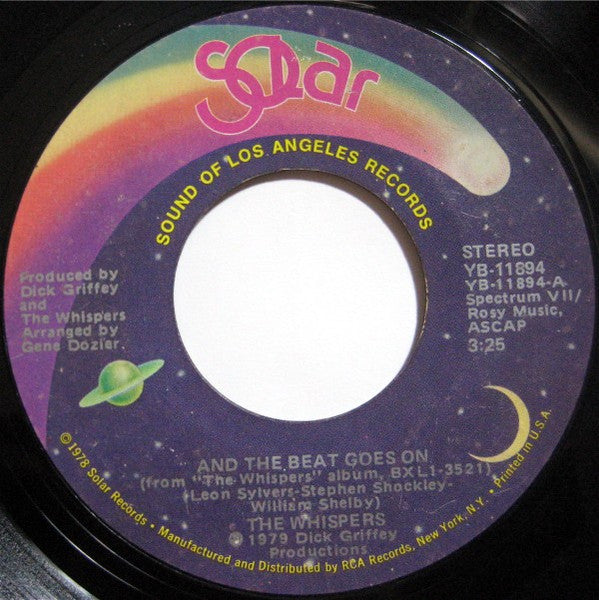 The Whispers - And The Beat Goes On 7"