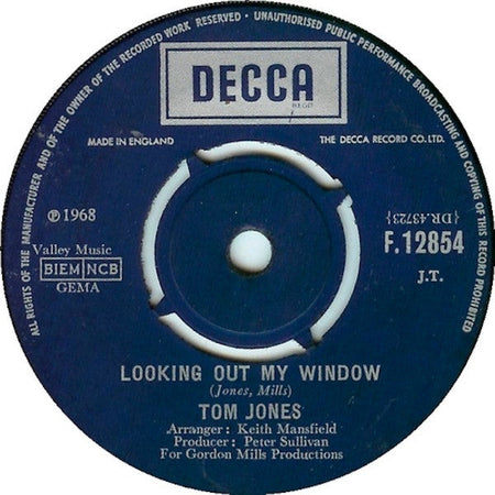 Tom Jones - A Minute Of Your Time / Looking Out My Window - The Funkadoobian