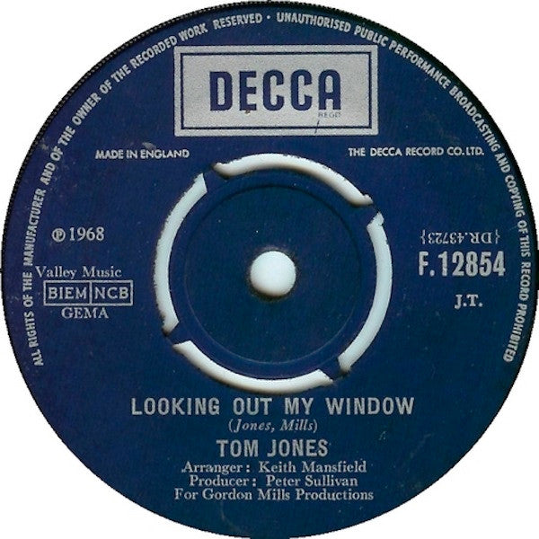 Tom Jones - A Minute Of Your Time / Looking Out My Window - The Funkadoobian