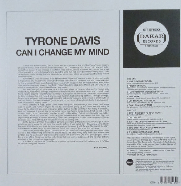 Tyrone Davis - Can I Change My Mind - The Funkadoobian