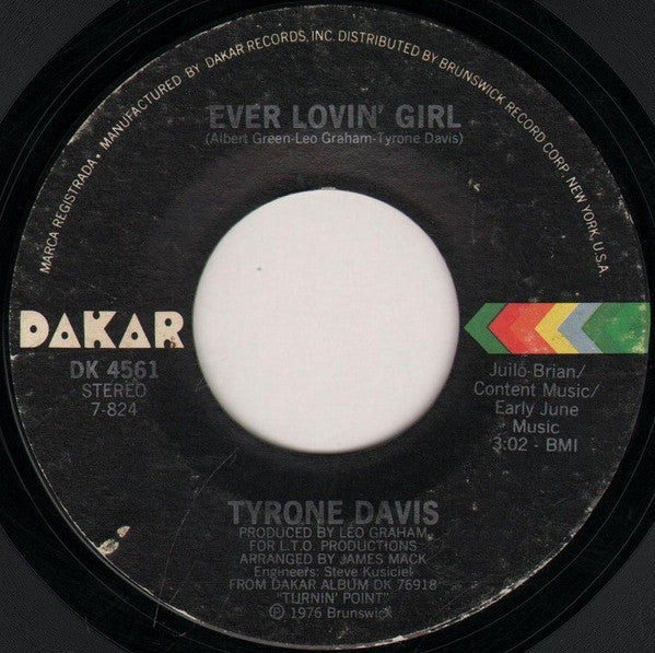 Tyrone Davis - Forever / Ever Lovin' Girl - The Funkadoobian