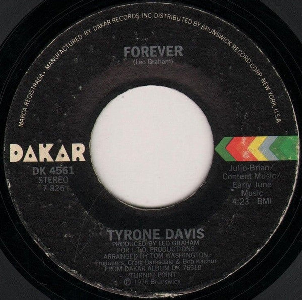 Tyrone Davis - Forever / Ever Lovin' Girl - The Funkadoobian