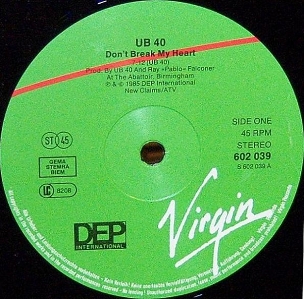 UB40 - Don't Break My Heart - The Funkadoobian