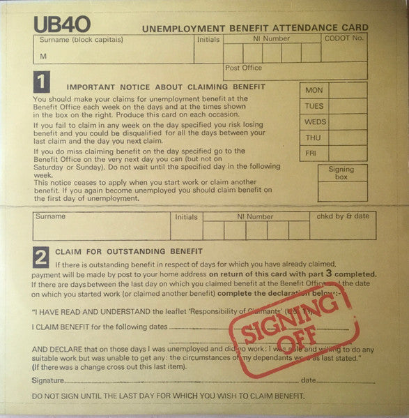 UB40 - Signing Off - The Funkadoobian