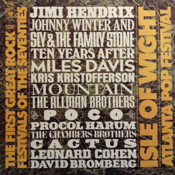 Various - The First Great Rock Festivals Of The Seventies - Isle Of Wight / Atlanta Pop Festival - The Funkadoobian